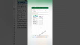 Excel Name List in 5 Seconds 😱 | Smart Excel Trick #focusinguide #shorts
