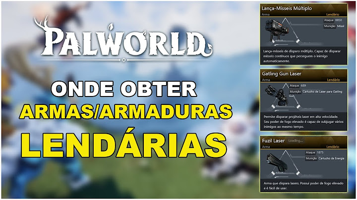 Como Obter Todas as Armas e Armaduras Lendárias - Guia Palworld