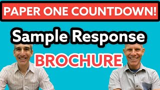 Countdown to Paper One - Brochure - Sample Student Response