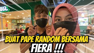 BUAT BENDA RANDOM SEHARI DGN FIERA ?!!! ANIQ DGN FIERA DATING ?!!!