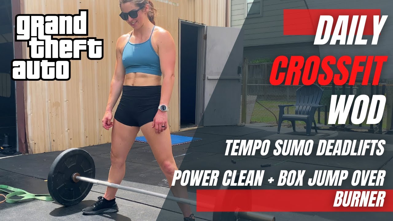 Down Up Down Ladder Power Cleans & Box Jump Overs Tempo Sumo