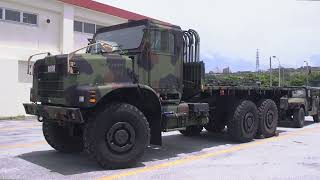 PMCS: U.S. Marine Corps' Oshkosh MTVR, replace drive shaft & grease the Zerks. Read vid description.
