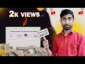 1000 views  42 dollar  omg  youtube earning  1k views par youtube kitne paise deta hai