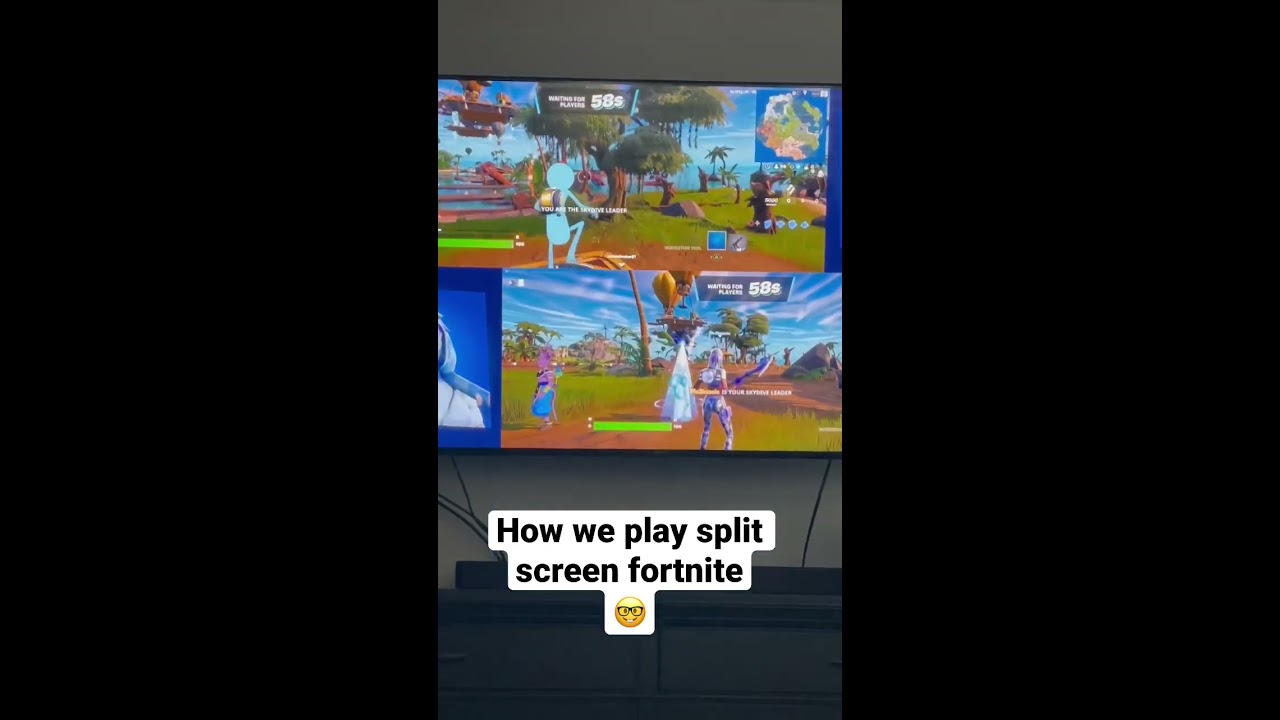 Playing Fortnite Split Screen Is Possible 