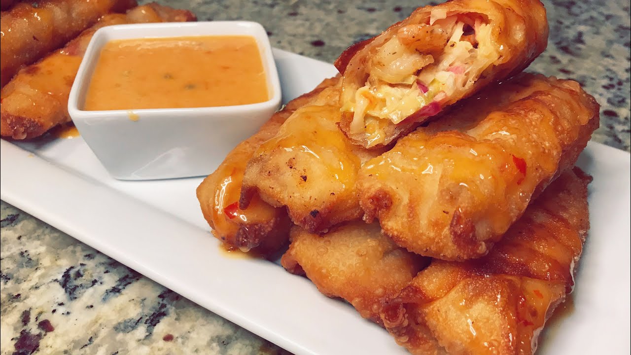 Bang Bang Shrimp Egg Rolls • Domestic Superhero