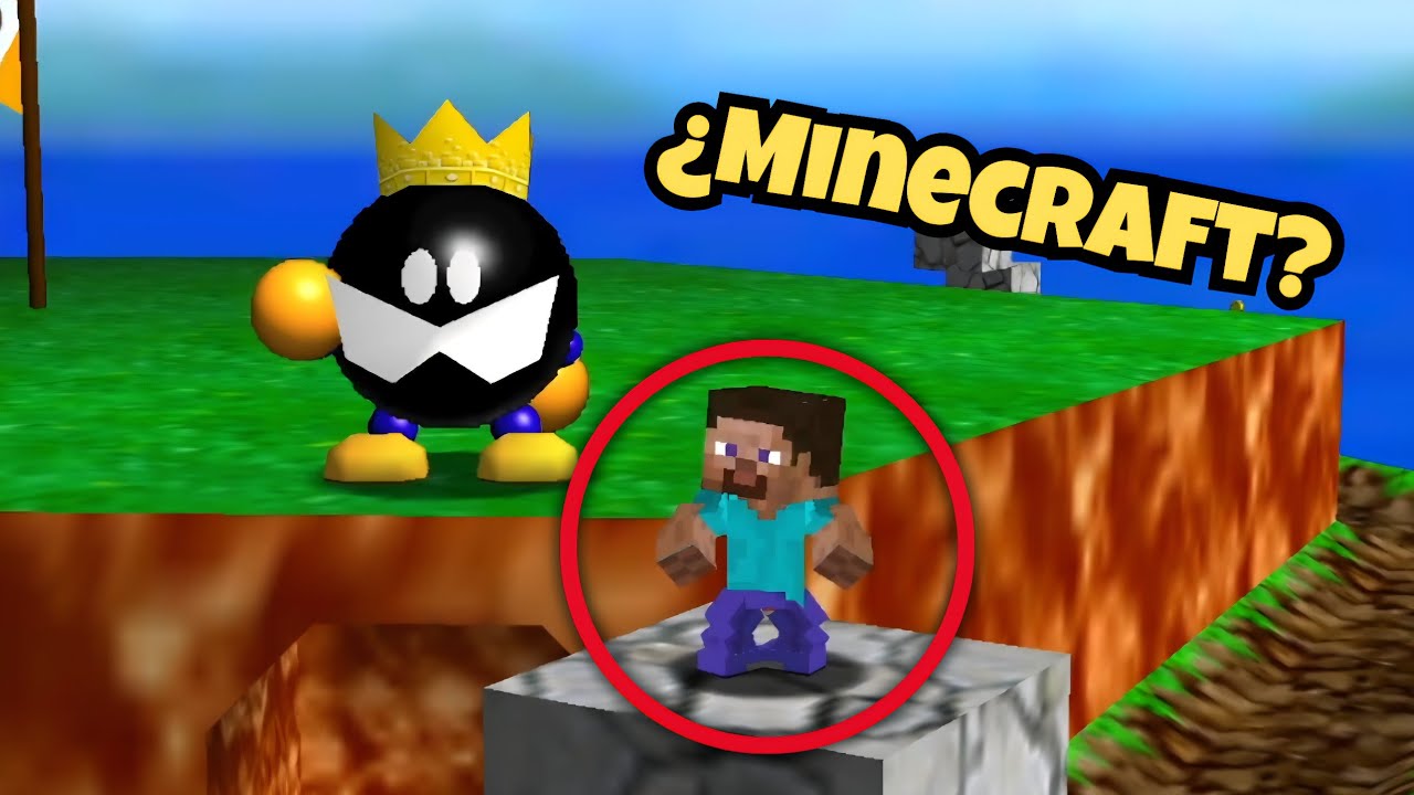 MINECRAFT invadió MARIO 64