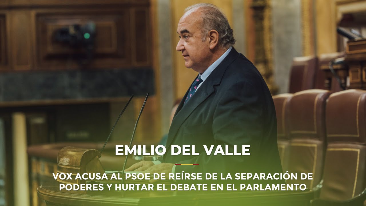 VOX acusa al PSOE de reírse de la separación de poderes y hurtar el ...