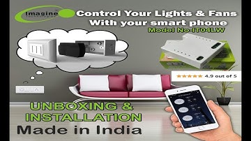 Unboxing & How Install imagine 4 Gang Smart WiFi Switch | Control Home With Alexa and Google Voice .