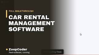 Car Rental Management Software — Full Demo | Pickup & Drop & Fleet Availability | ZoopCoder screenshot 3