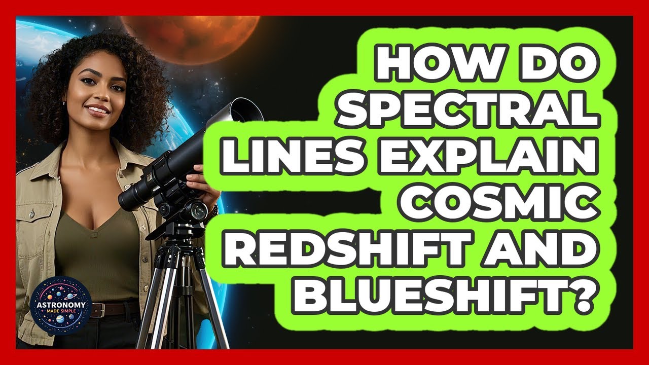 How Do Spectral Lines Explain Cosmic Redshift And Blueshift? - Astronomy Made Simple