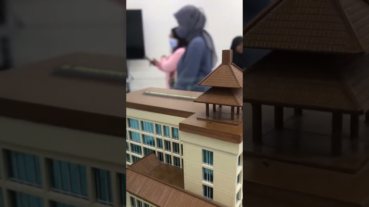 Maket gedung di kawasan glodok Jakarta 