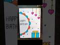 Handmade birthday card making | Diy birthday card ideas| Birthday Card making easy #shorts #birthday