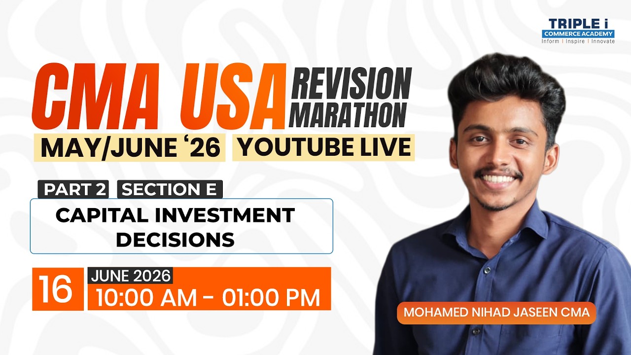 CMA USA May / June '26 | Revision Marathon | Part - 2 | Section - E ...