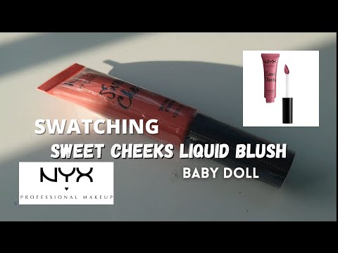 NYX SWEET CHEEKS SOFT CHEEK TINT SHADE BABY DOLL/ Let's Swatch It