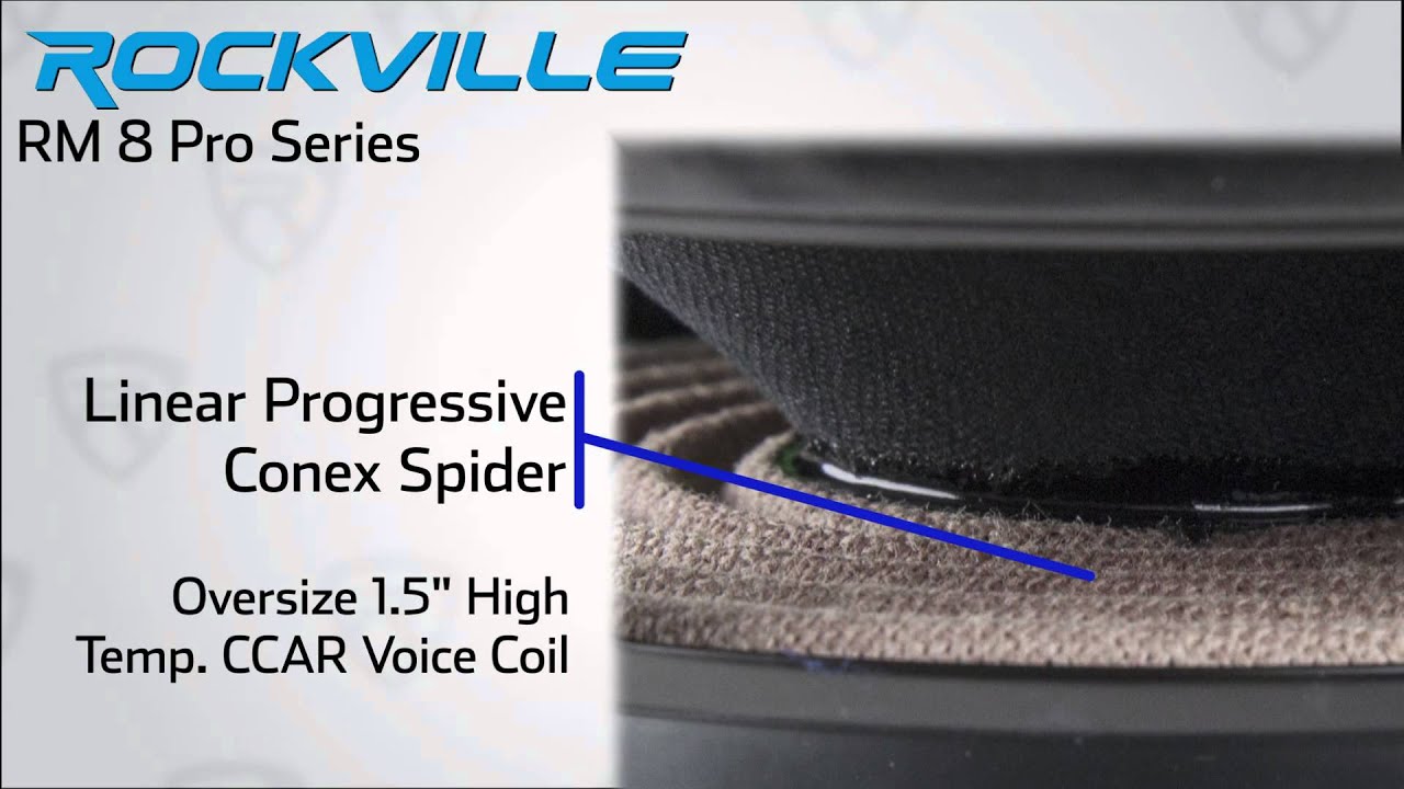 Rockville - RM 84 or 88 Pro - Mid-Range Driver Speaker - 300 Watts