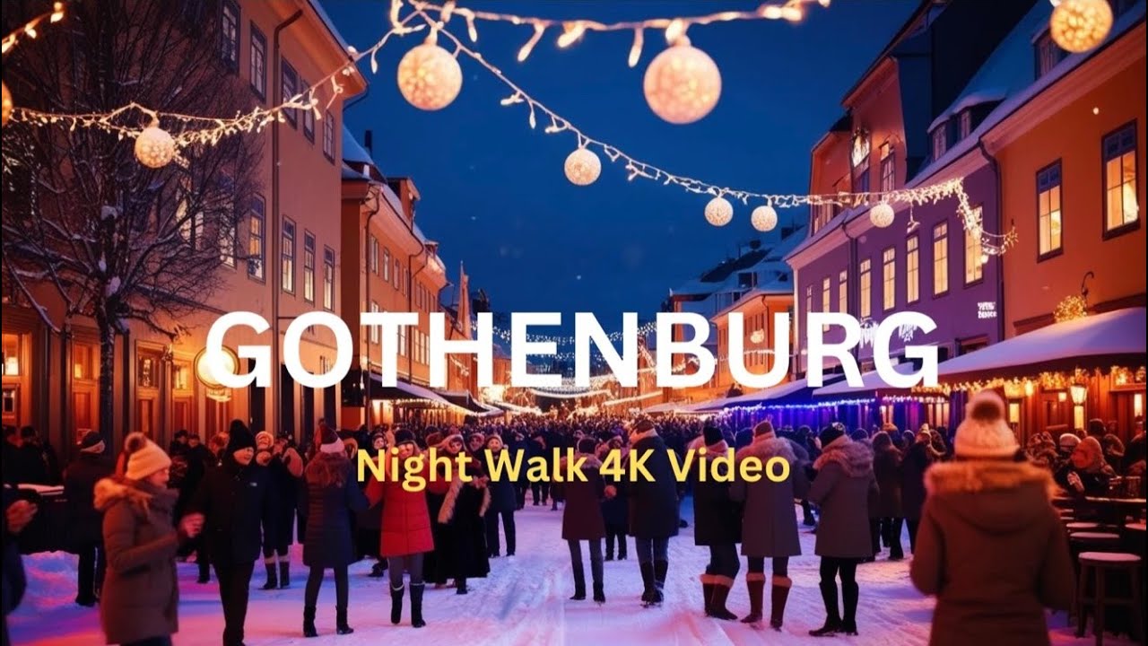🇸🇪 Gothenburg, Sweden After Dark | 4K Night Walk Through the Party Scene |