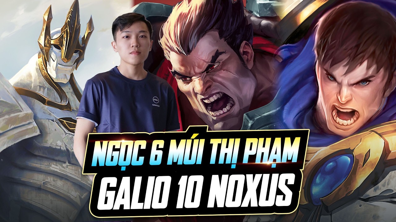 ĐÂY LÀ CÁCH TRIỂN BÀI ĐẤU 10 NOXUS BỞI NGỌC 6 MÚI VỚI GALIO HACK SLOT CẦM ẤN CỰC HAY TẠI 16.6