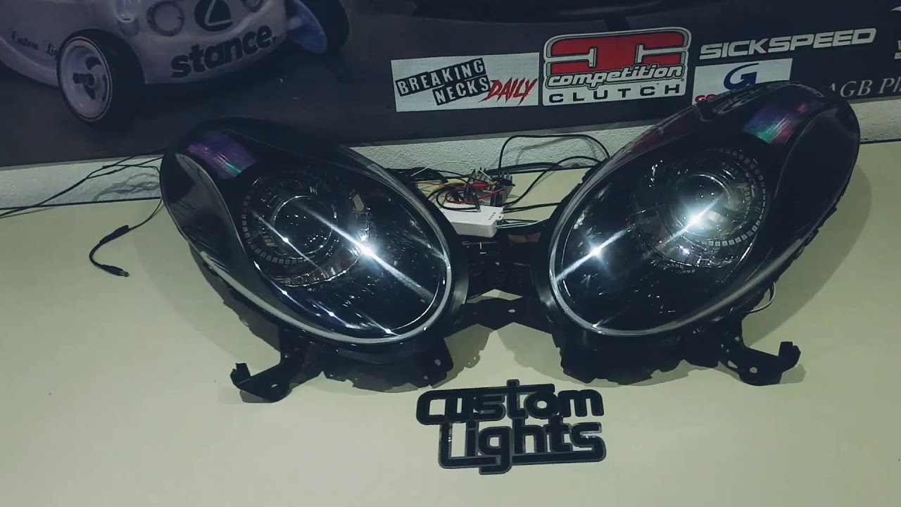 Nissan micra custom headlights YouTube