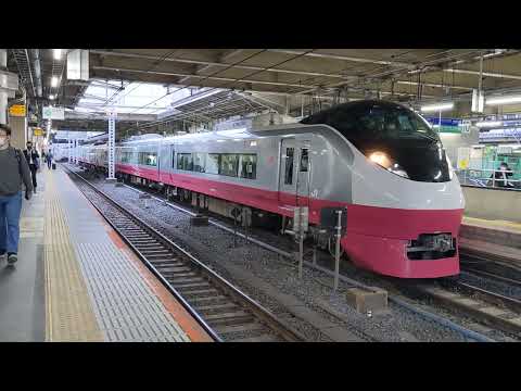 特急ときわ E657系K12編成 フレッシュひたち赤 スカーレットブロッサム 上野駅発車シーン