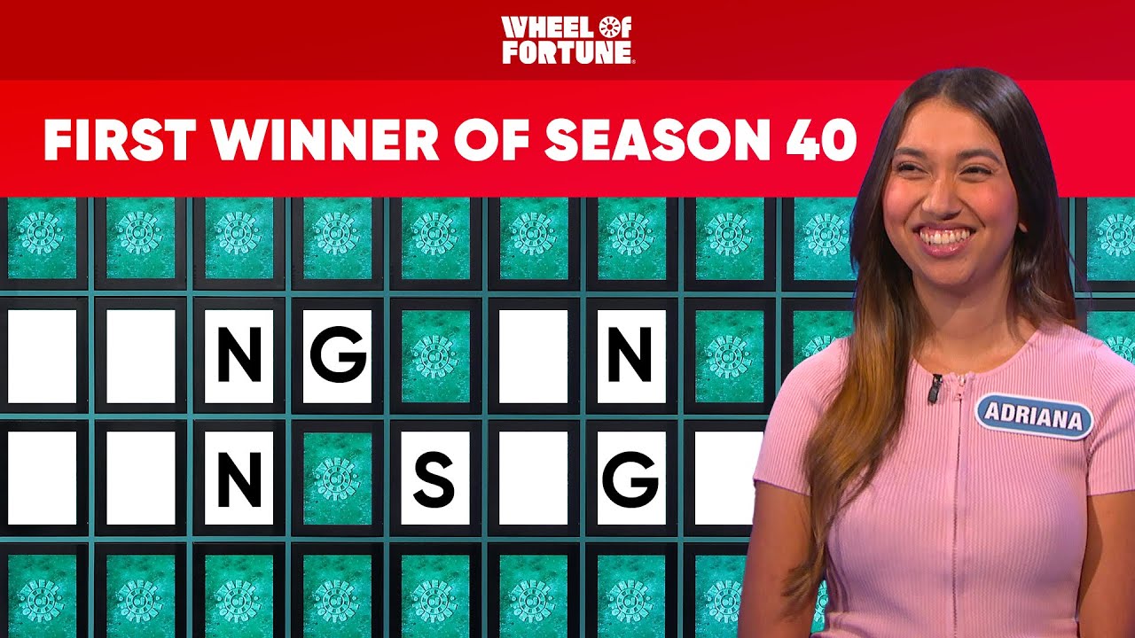 The First Bonus Round of Season 40 Wheel of Fortune YouTube