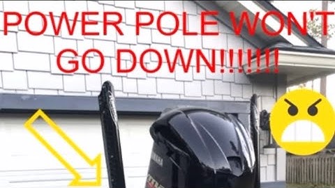 How to quickly fix a Power-pole that won’t go down!