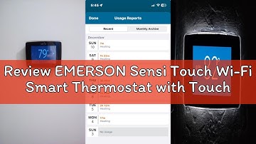 Review EMERSON Sensi Touch Wi-Fi Smart Thermostat with Touchscreen Color Display, Works with Alexa,