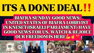 DONE & DUSTED🛬UNITED STATES OF BIAFRA LOBBYIST IN ISRAELI PARLIAMENT HV GOODNEWS 4US👉WATCH & REJOICE