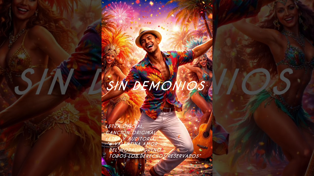 Sin demonios 🎶 Letra Oficial, canción Original/Valentina Amor Del Moral Moreno.