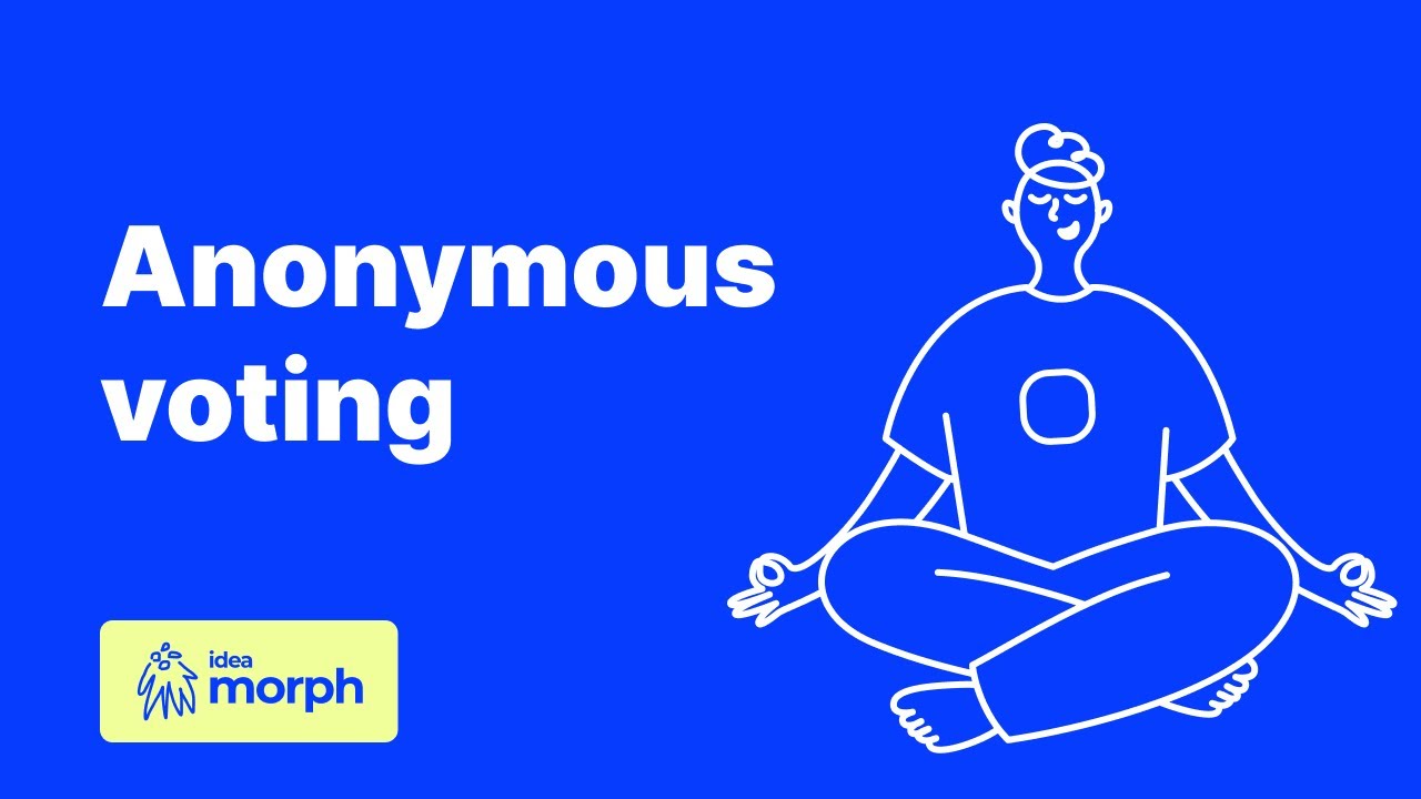 Anonymous voting with Idea Morph - YouTube