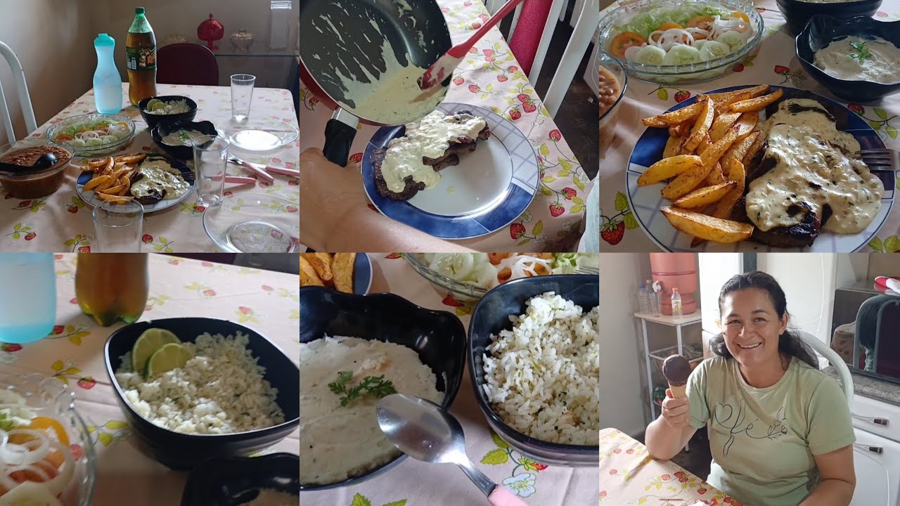 ALMOÇO ESPECIAL/ARROZ DE LIMÃO/BIFE AO MOLHO DE MOSTARDA/PURÊ DE BATATA DOCE