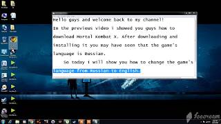 How to change the language of Mortal Kombat X to English.