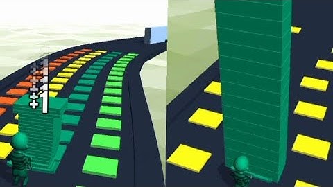 Stack Colour Runner  Game Play New Android and iOS game #1-How to play Mobile game