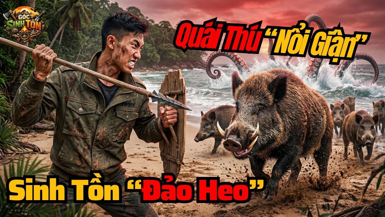Sinh Tồn Trên Đảo Heo Rừng: Chạm Trán Đàn Thú Hoang Và Bữa Tiệc Hải Sản Khổng Lồ 
