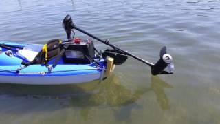 staffa motore elettrico per kayak bic tobago - YouTube
