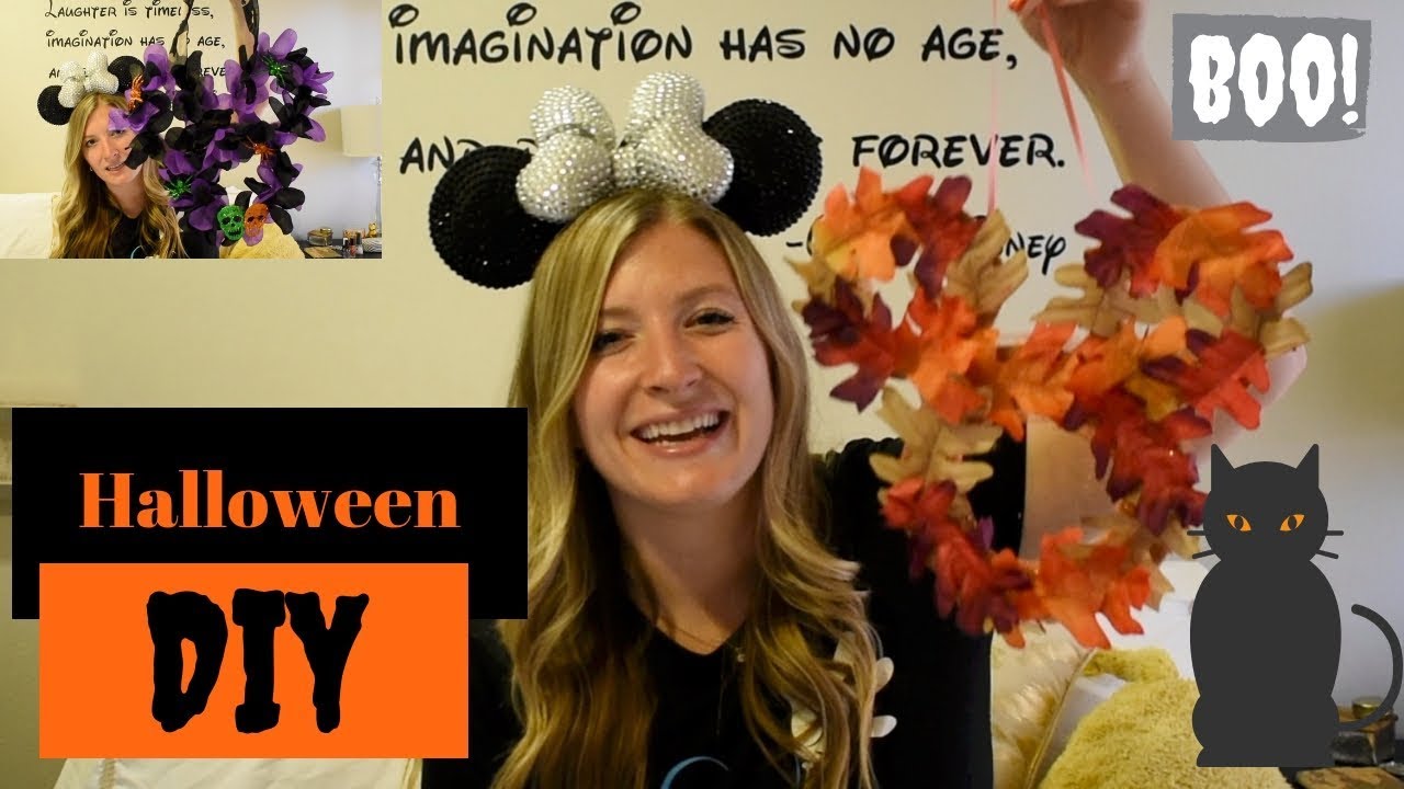 Halloween | Disney DIY Mickey Wreath | Spooktober 2018