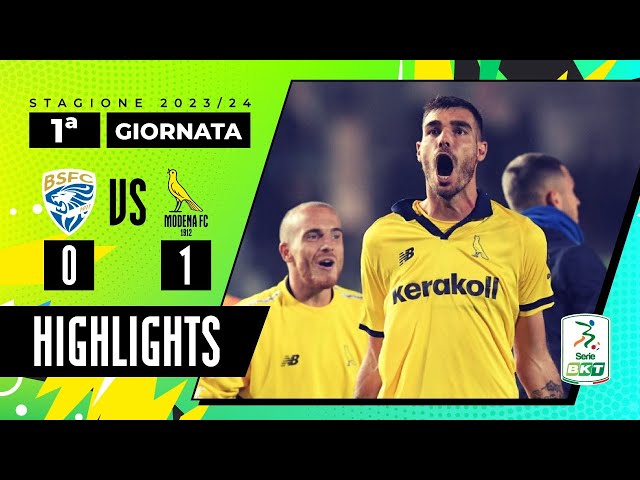 HIGHLIGHTS  Modena vs Benevento (1-1) - SERIE BKT 