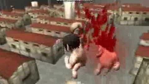 Attack on titan Tribute game by Feng Li Gameplay #8 Abnormal mode Titan_Eren