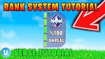 How To Make A Rank System in UEFN ( Verse Tutorial )