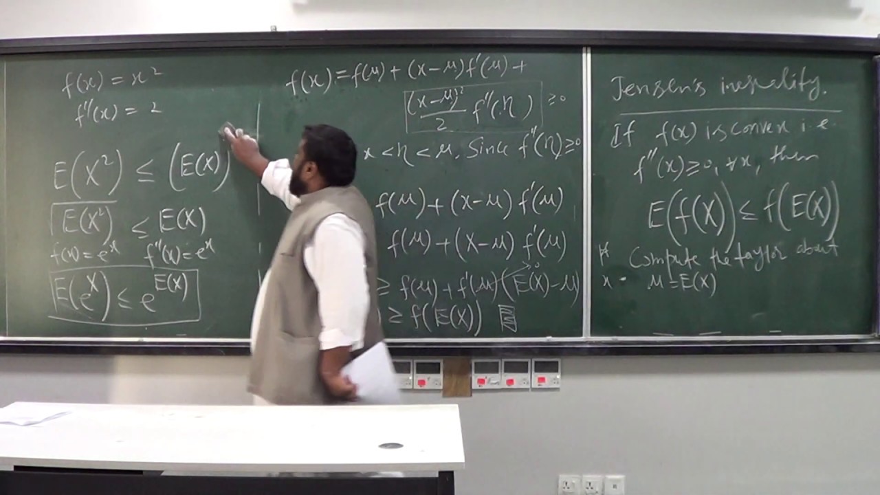 Lecture 15 (Part 7): Jensen's inequality with proof and a simple example about making an investment