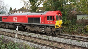 6V07 DB Cargo Class 66 66653 Barry Needham passing Wylds Lane Junction Worcester 16/11/25