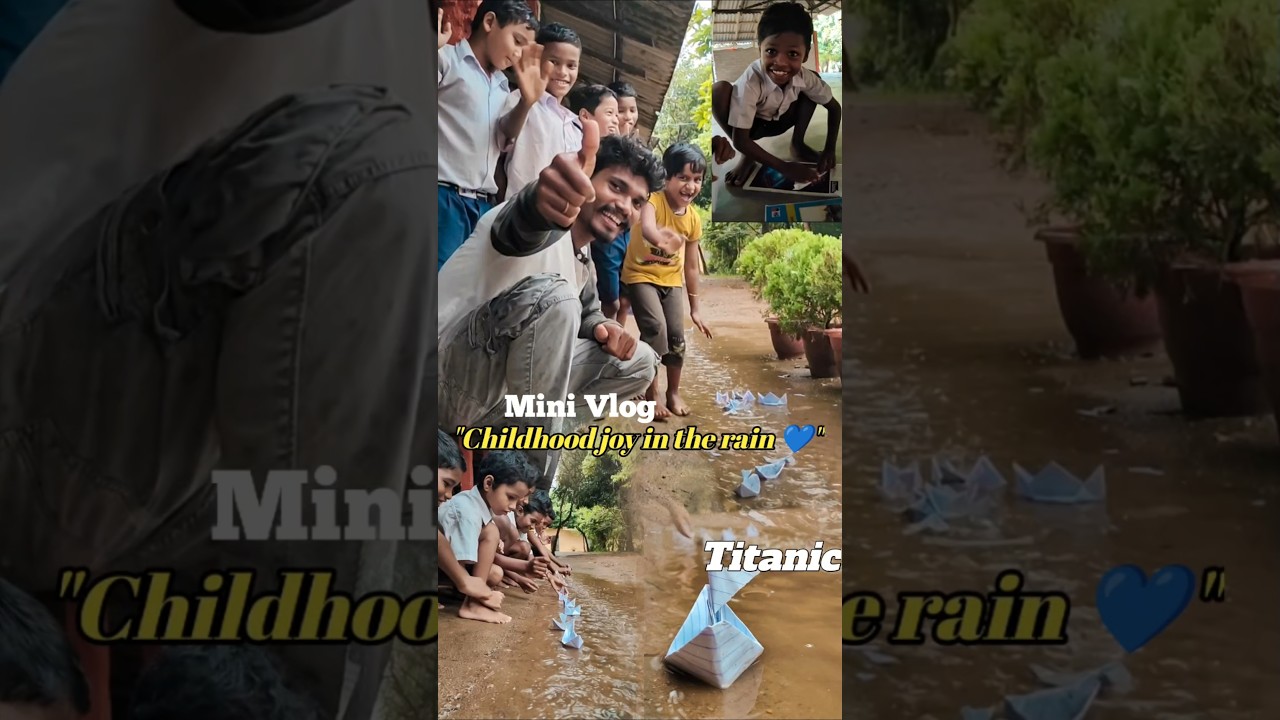 Children's Joy in the rain 