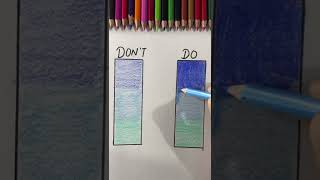 Colour pencil blending 😍: tutorial #shorts