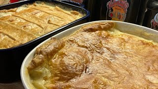 OLD SCHOOL TURKEY 🦃 POT PIE(COOKED TWO  WAYS)/HOW TO USE UP YOUR LEFTOVER THANKSGIVING TURKEY 🦃