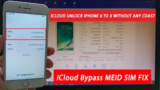 iCloud Bypass MEID SIM FIX 📶 ICLOUD UNLOCK IPHONE 6 TO X WITHOUT ANY COAST New Method 2021