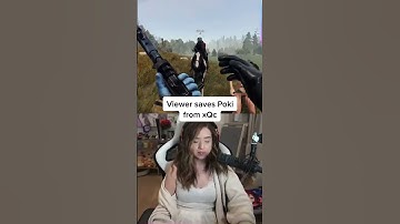 Pokimane viewer saves her from xQc #poki #pokimane #xqc #xqcow #rust