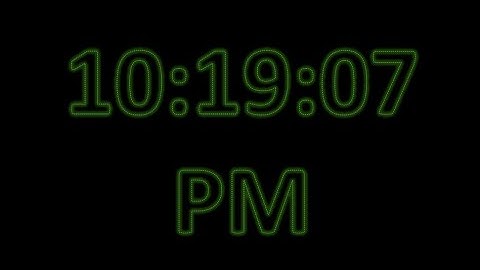 MatsClock 120072d - Free Digital Clock for PowerPoint Presentation Slides