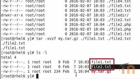 Tar Command in Linux - Part 10 ( Extract multiple files or group of files from a tar.gz file)