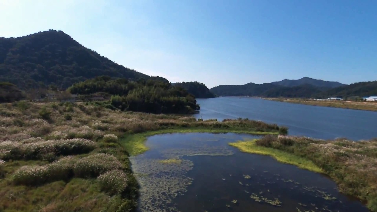 [Bebop drone 1] a beautiful view in  Yeongsangang, Korea [by eecn]