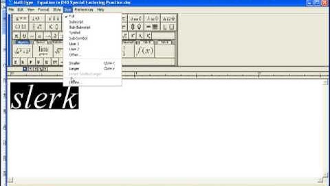 MathType Tutorial: Formatting All Equations