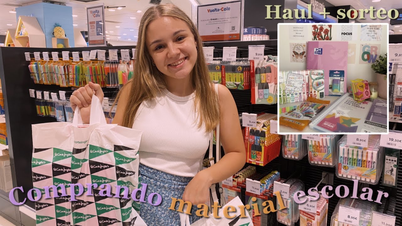 VLOG | COMPRANDO MATERIAL ESCOLAR *sorteo* 🫶🏻 - Polo Positivo